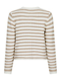 Limone Stripe Knit Jacket - Sand