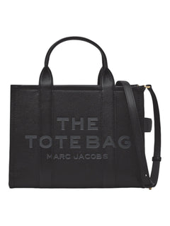 The Leather Medium Tote - Black