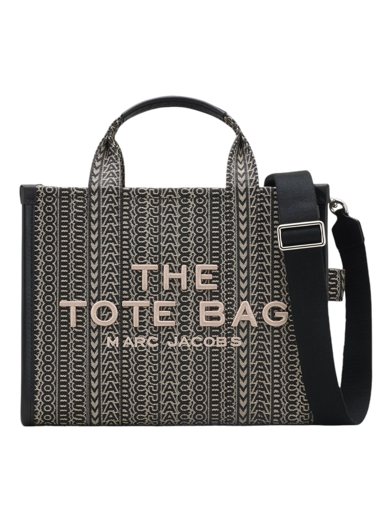 The Jacquard Medium Tote - Beige Multi
