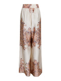 Mana Paisley Border Pants - Creme