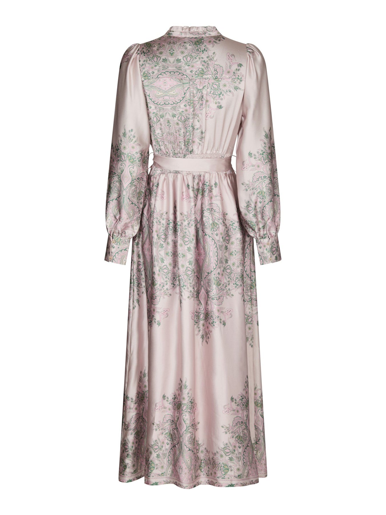 Nova Paisley Border Dress - Rosa