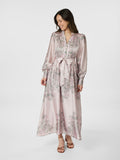 Nova Paisley Border Dress - Rosa