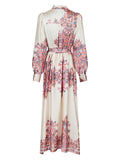 Nova Paisley Border Dress - Light Pink