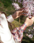Nova Paisley Border Dress - Light Pink