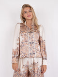 Massima Paisley Border Blouse - Creme