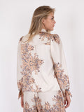 Massima Paisley Border Blouse - Creme