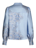 Massima Paisley Border Blouse - Ljusblå