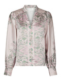 Massima Paisley Border Blus - Rosa