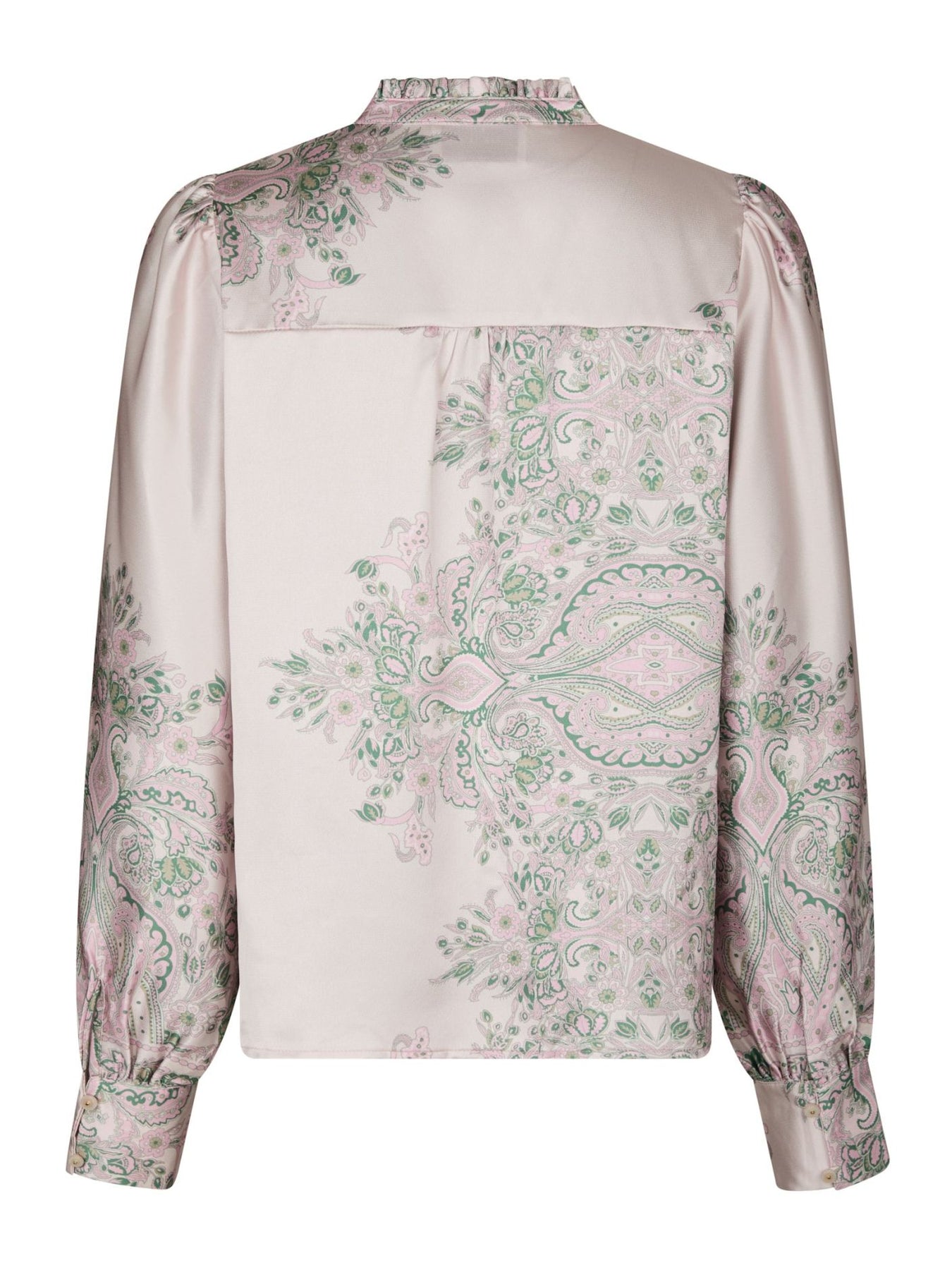 Massima Paisley Border Blus - Rosa
