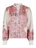 Massima Paisley Border Blouse - Light Pink