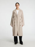 Jada Linen Trenchcoat - Nomad Melage