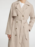 Jada Linen Trenchcoat - Nomad Melage