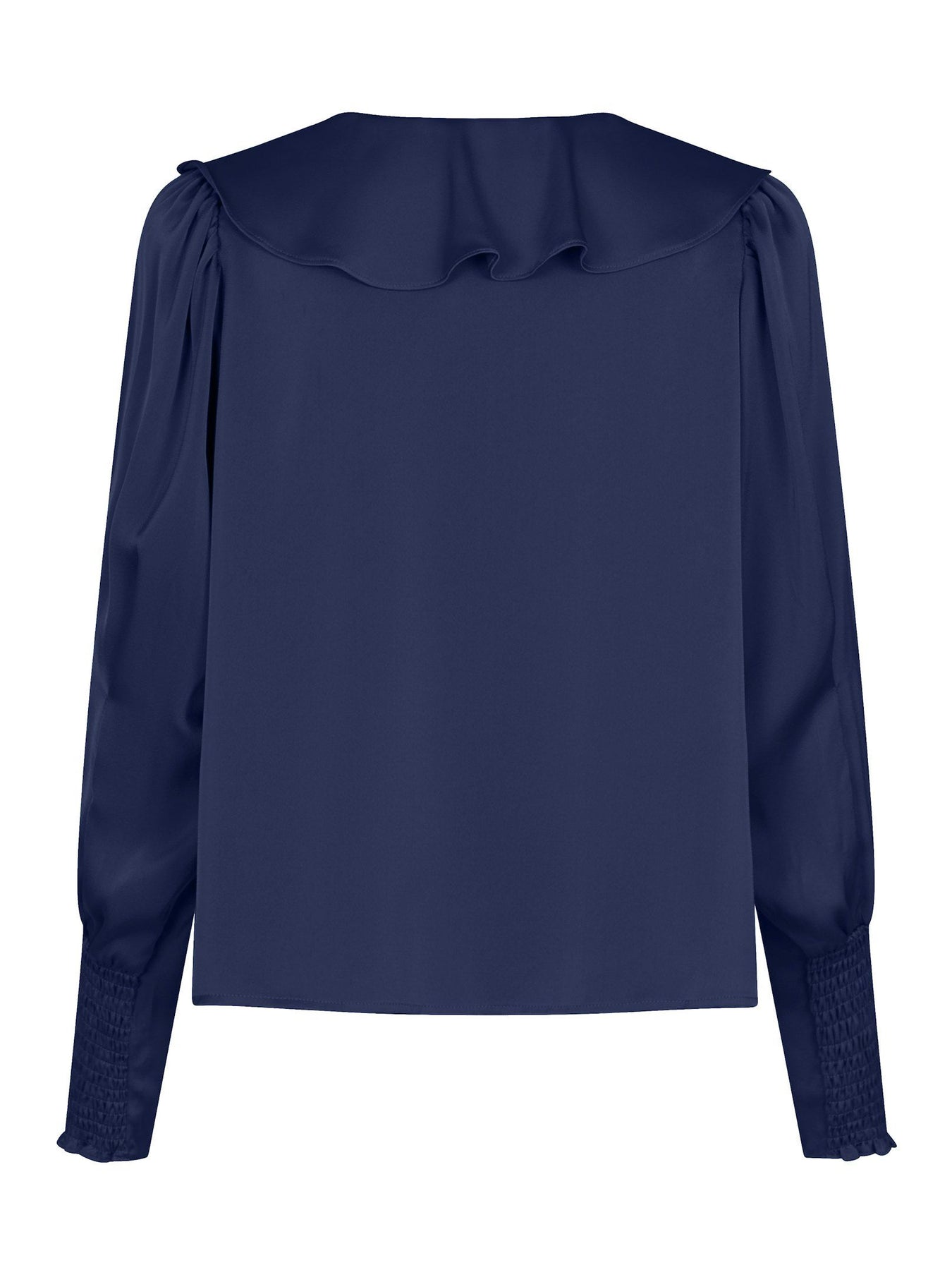 Sandie Sateen Blouse - Navy