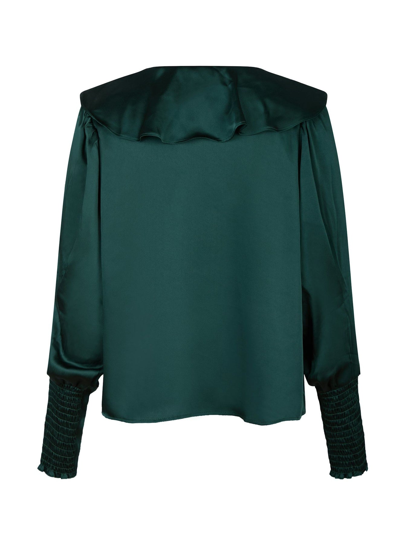 Sandie Sateen Blouse - Dark Green