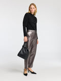Marwa Ls High Neck Top - Black