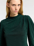 Marwa Ls High Neck Top - Scarab