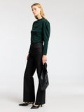 Marwa Ls High Neck Top - Scarab