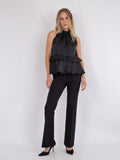 Margy Bedazzled Top - Black