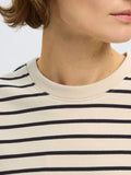 Elise Ls O-Neck Wide Striped Sweatshirt - Black Birch