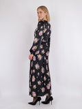 Ilba Flower Bunch Dress - Black