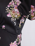 Ilba Flower Bunch Dress - Black