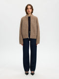 Anjuli Ls Knit Zip Cardigan - Delicioso Melange