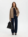 Anjuli Ls Knit Zip Cardigan - Delicioso Melange