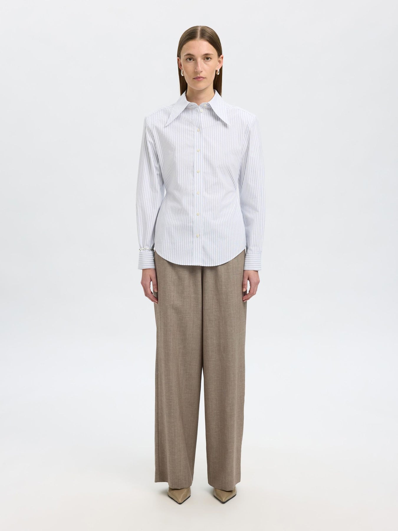 Selected Femme Nicolina Slim Ls Skjorta
