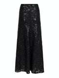 Vicky Sequins Skirt - Black