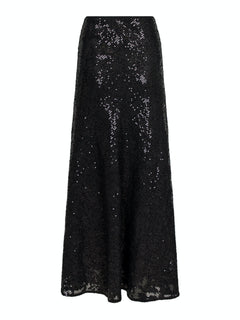 Vicky Sequins Skirt - Black