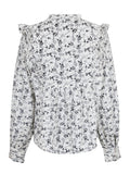 Alicia Stitch Flower Blouse - Off White