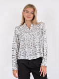 Alicia Stitch Flower Blouse - Off White