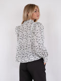 Alicia Stitch Flower Blouse - Off White