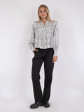 Alicia Stitch Flower Blouse - Off White