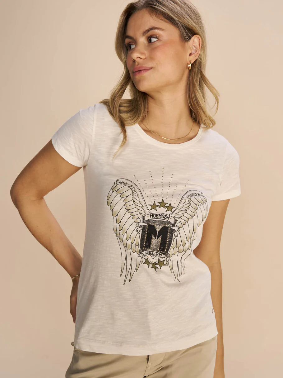 Selini O-SS Tee - Ecru