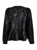 Rizzo Sequins Blouse - Black