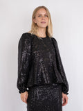 Rizzo Sequins Blouse - Black
