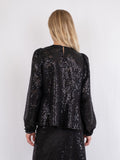 Rizzo Sequins Blouse - Black