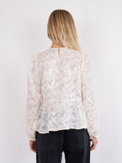 Rizzo Sequins Blouse - Ivory