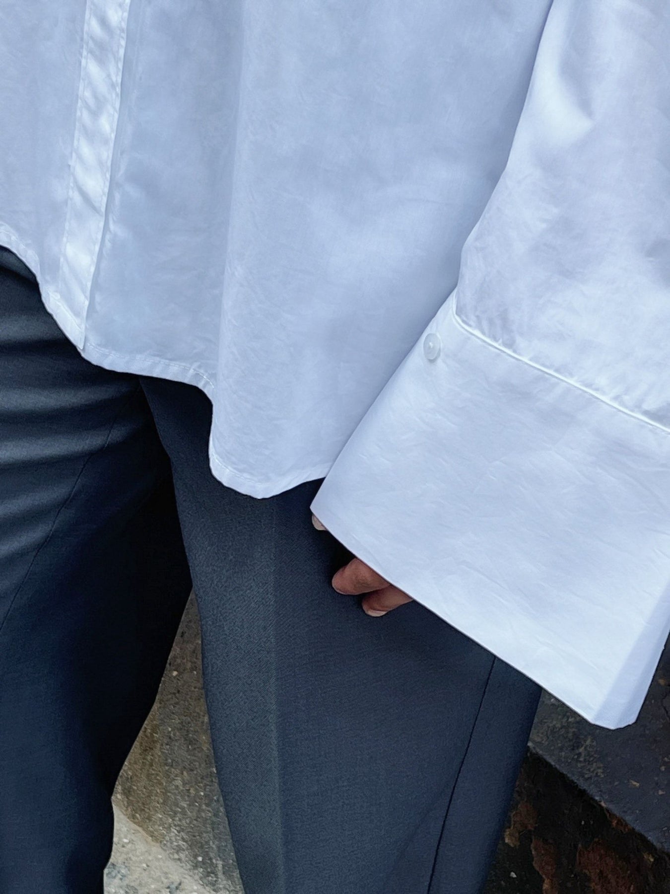 Dita C Poplin Shirt - White