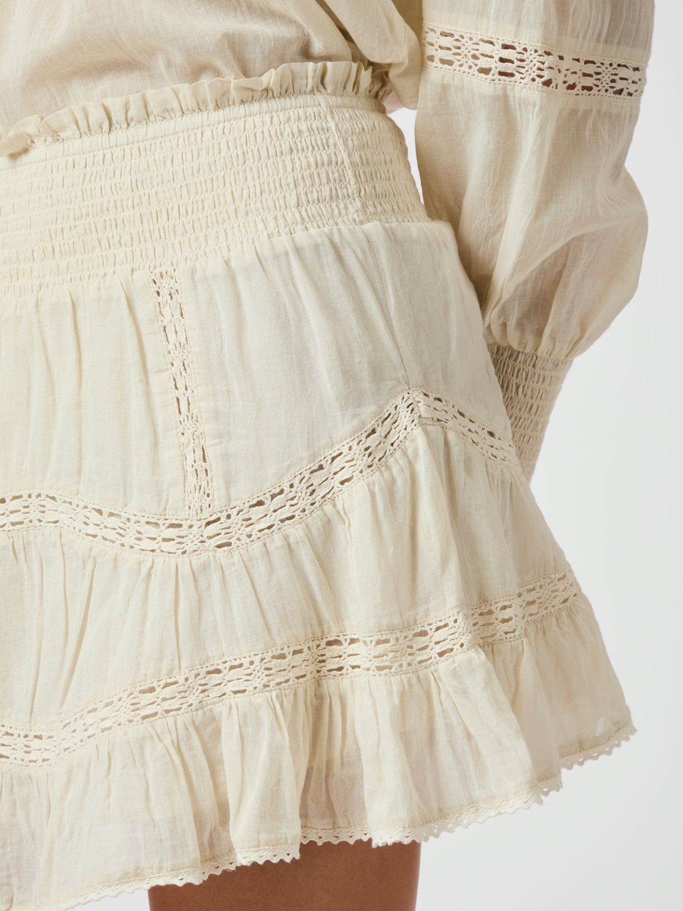 Robby S Voile Skirt - Ljusgul