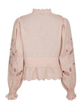 Petrine Embroidery Blouse - Rosa