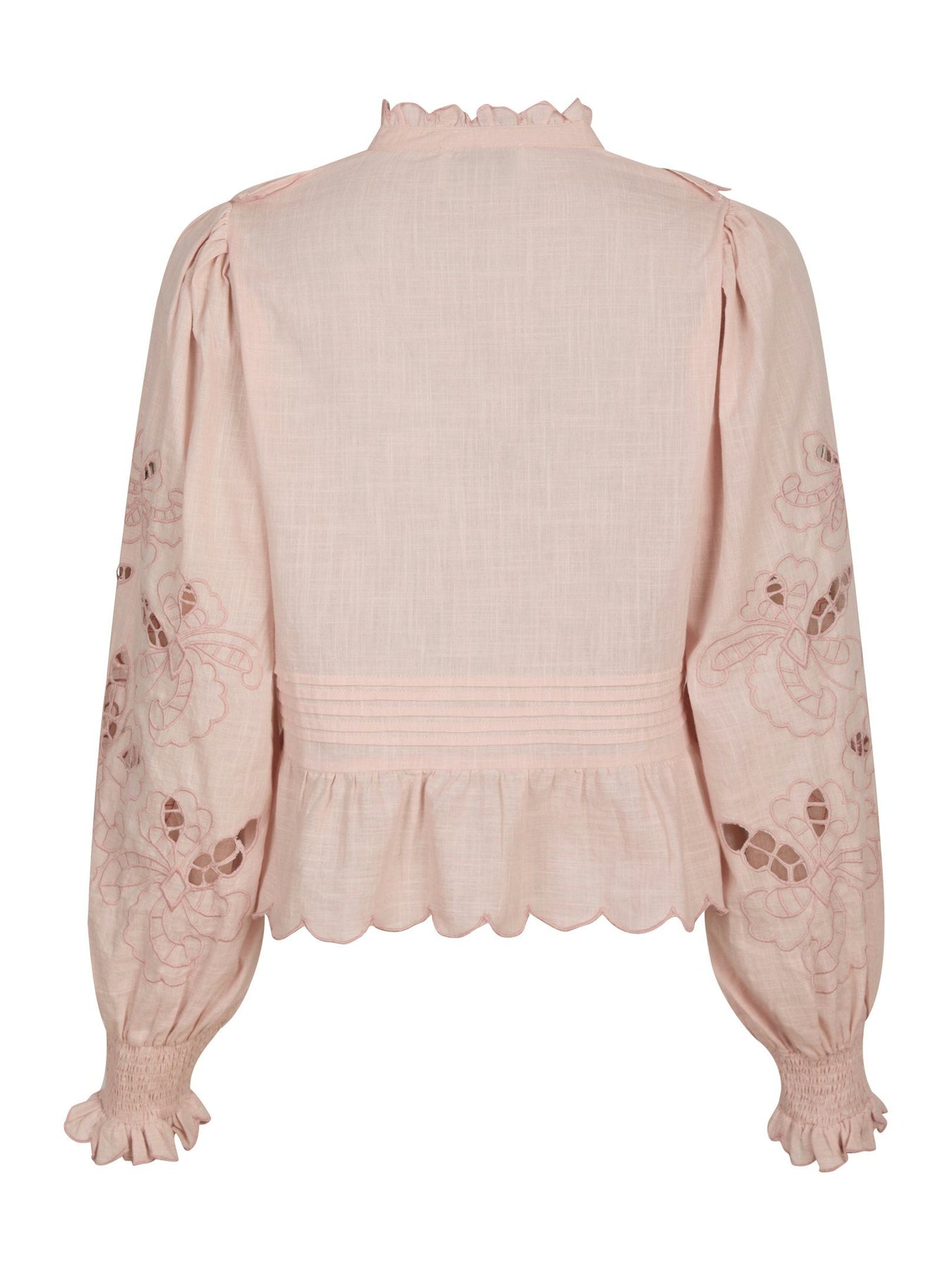Petrine Embroidery Blouse - Rosa