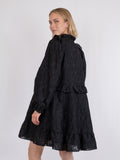 Zinka Flower Dress - Black