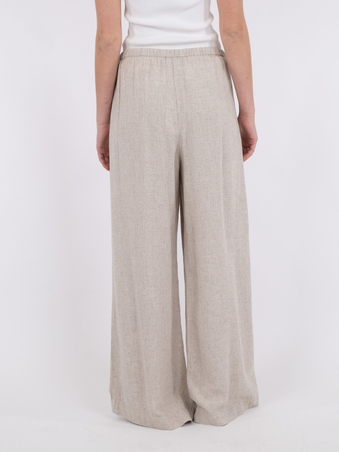 Lissabon Soft Linen Pants - Sand