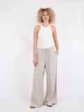 Lissabon Soft Linen Pants - Sand