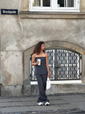 Alice Melange Pants - Dark Grey