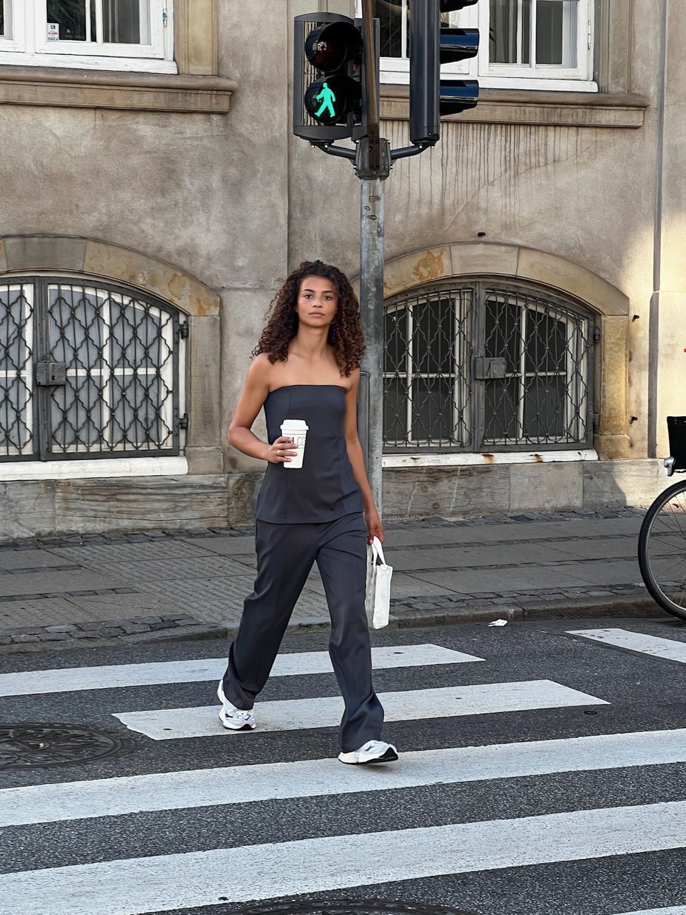 Alice Melange Pants - Dark Grey
