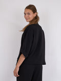 Luma Crepe Blouse - Black