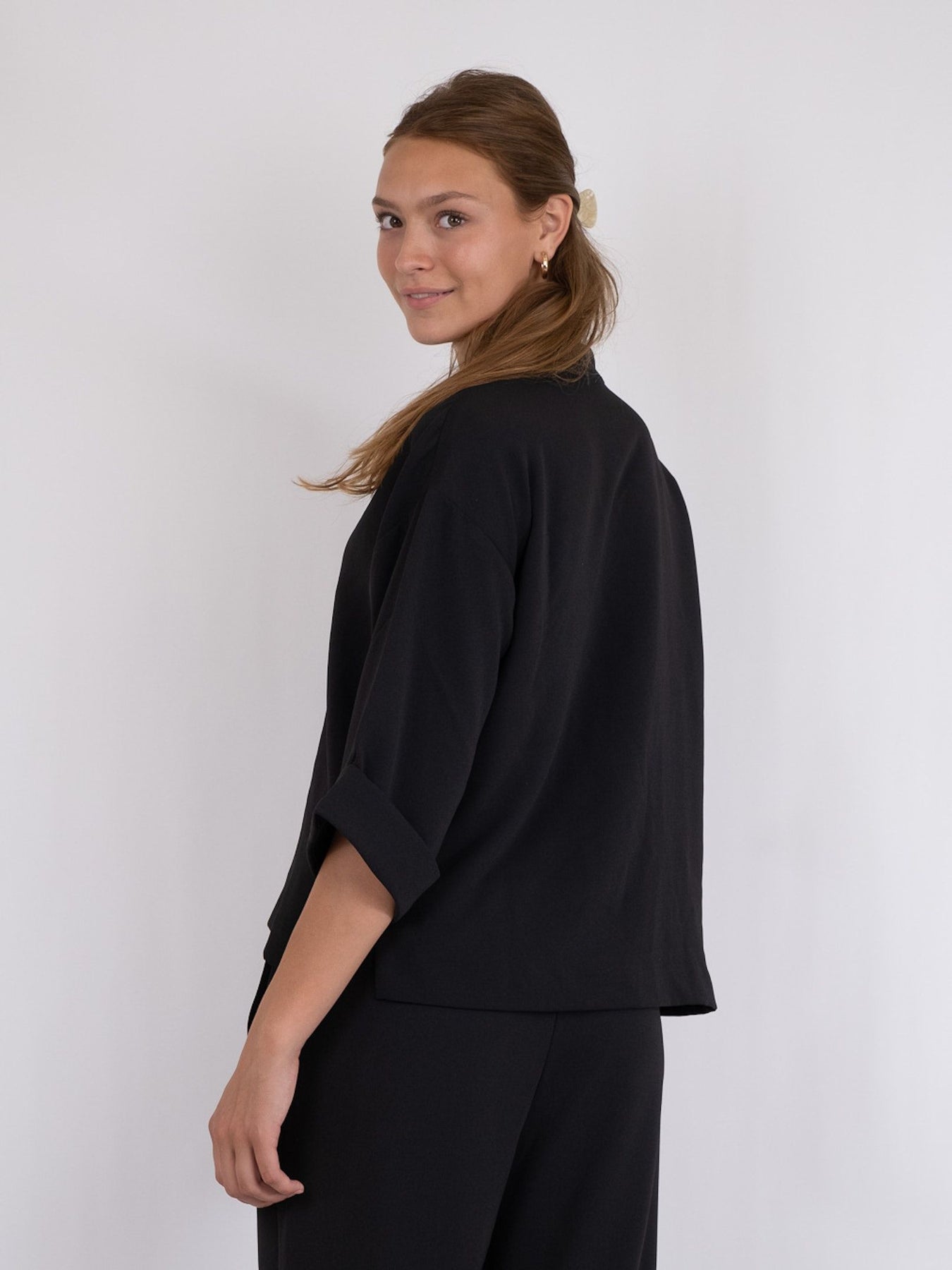Luma Crepe Blouse - Black